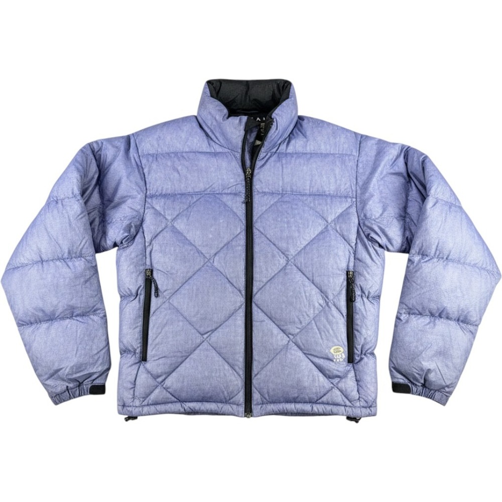 Mountain Hardwear Down Puffer Jacket Diamond Quilt Blue Small Nylon Mens